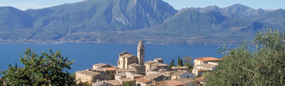 Panorama del lago da Albisano